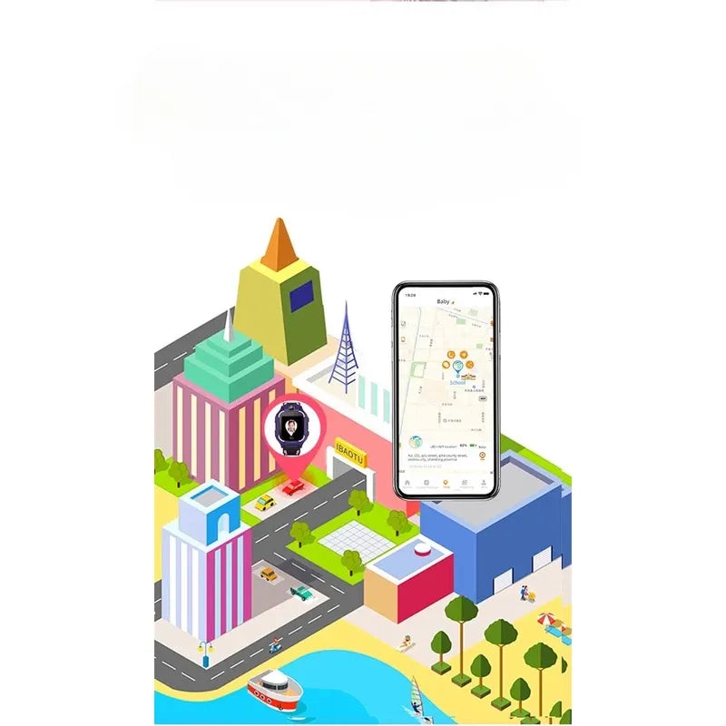 Relogio Smartwatch Q19 infantil Com Camera e GPS