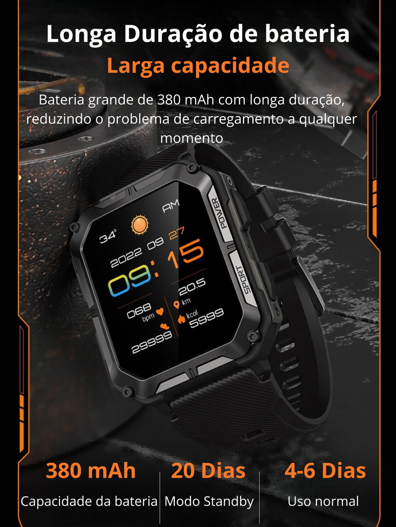 Smartwatch LEMFO C20 IP68 A prova d'água