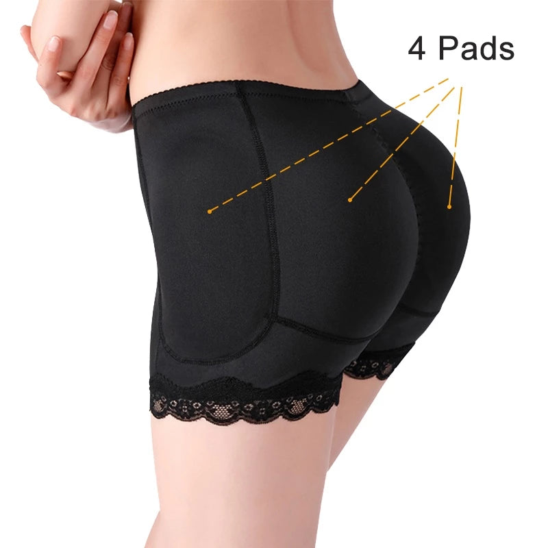 Shorts Modelador Com Enchimento Bumbum E Quadril Sem Costura