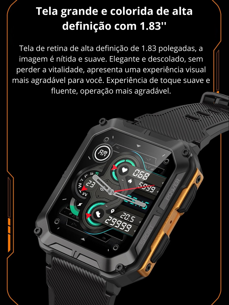 Smartwatch LEMFO C20 IP68 A prova d'água