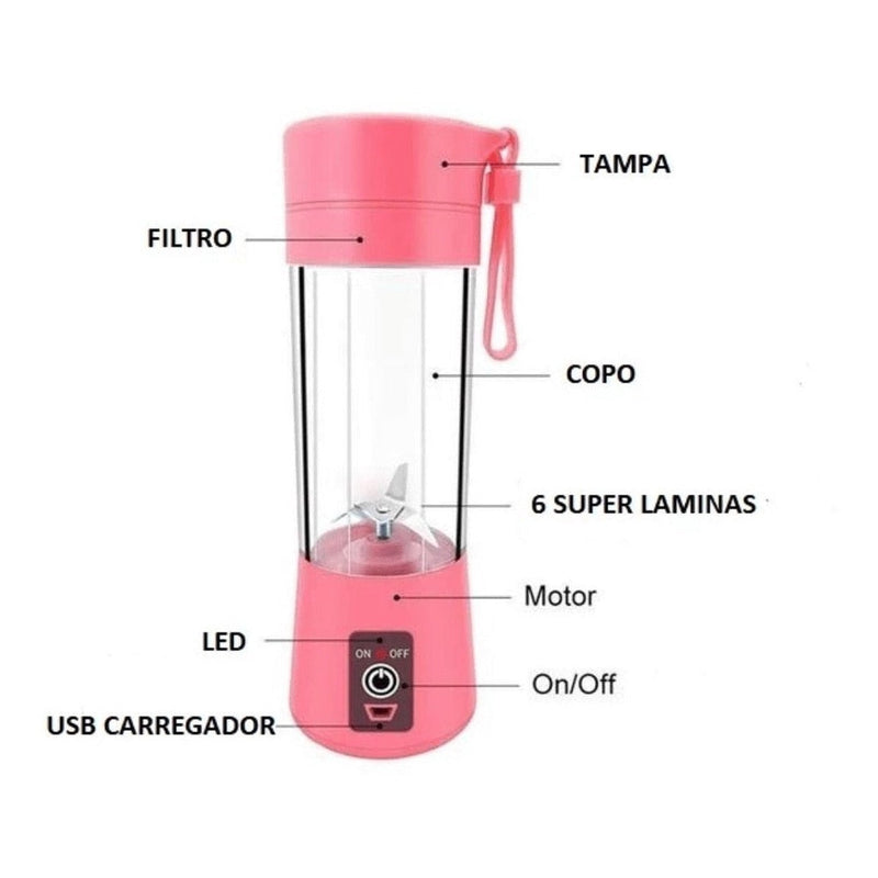 Mini Liquidificador Portátil Usb