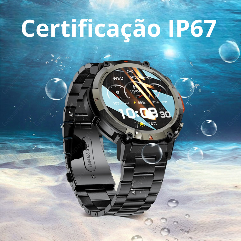 SmartWatch S100T IP67 e Lanterna Embutida™