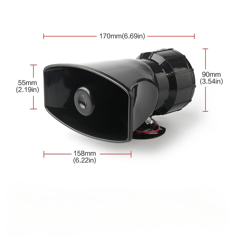 SIRENE ELÉTRICA 12V  130DB.