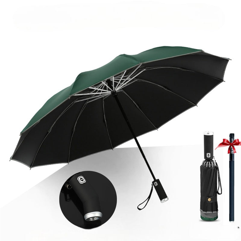 GUARDA CHUVA TOTALMENTE AUTOMATICO COM LED