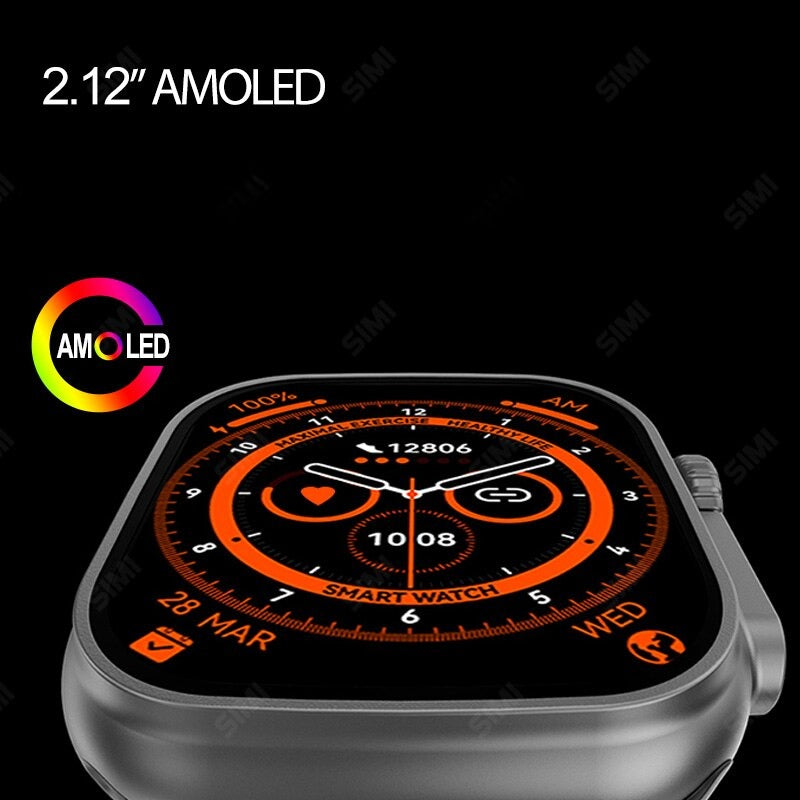 Smartwatch GS Ultra 9 Max 2023 , Chat GPT, Tela Amoled, Bússula, NFC, Android e IOS.