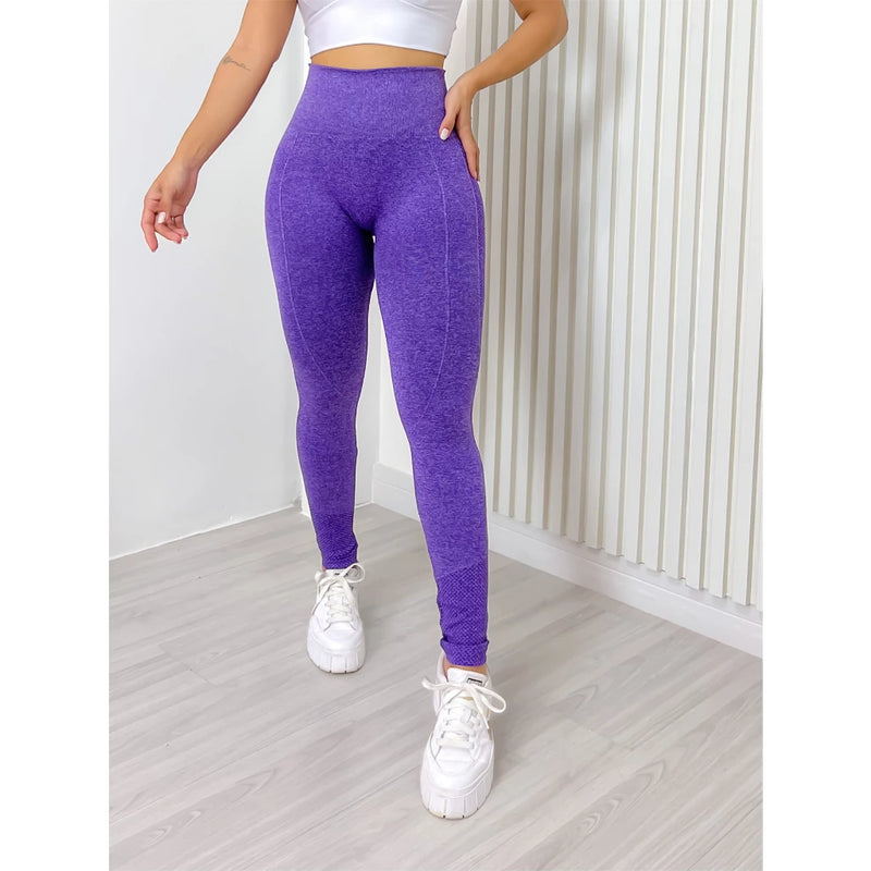 Calça Legging Esportiva Academia Cintura Alta Elástica