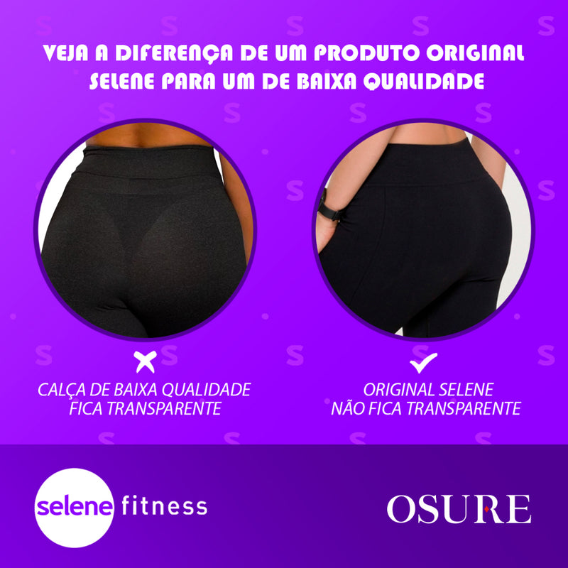Calça Legging Selene Sem Costura Cintura Alta