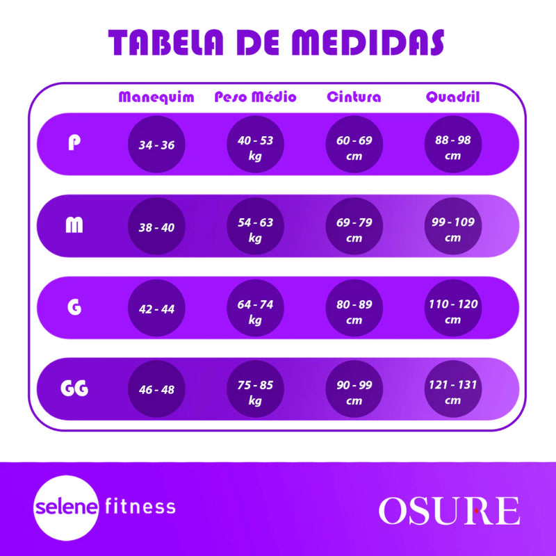 Calça Legging Selene Sem Costura Cintura Alta