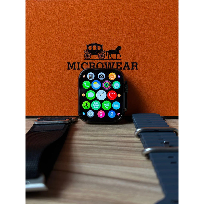 W69 Mini /Ultra 9 Mini Smart Watch Max  1.9 Tela Grande IP68 45mm GPS Track Homens Esporte Original IWO Smartwatch