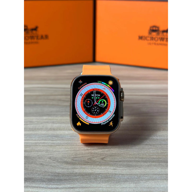 W69 Mini /Ultra 9 Mini Smart Watch Max  1.9 Tela Grande IP68 45mm GPS Track Homens Esporte Original IWO Smartwatch