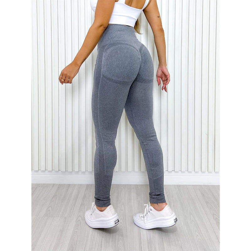 Calça Legging Esportiva Academia Cintura Alta Elástica