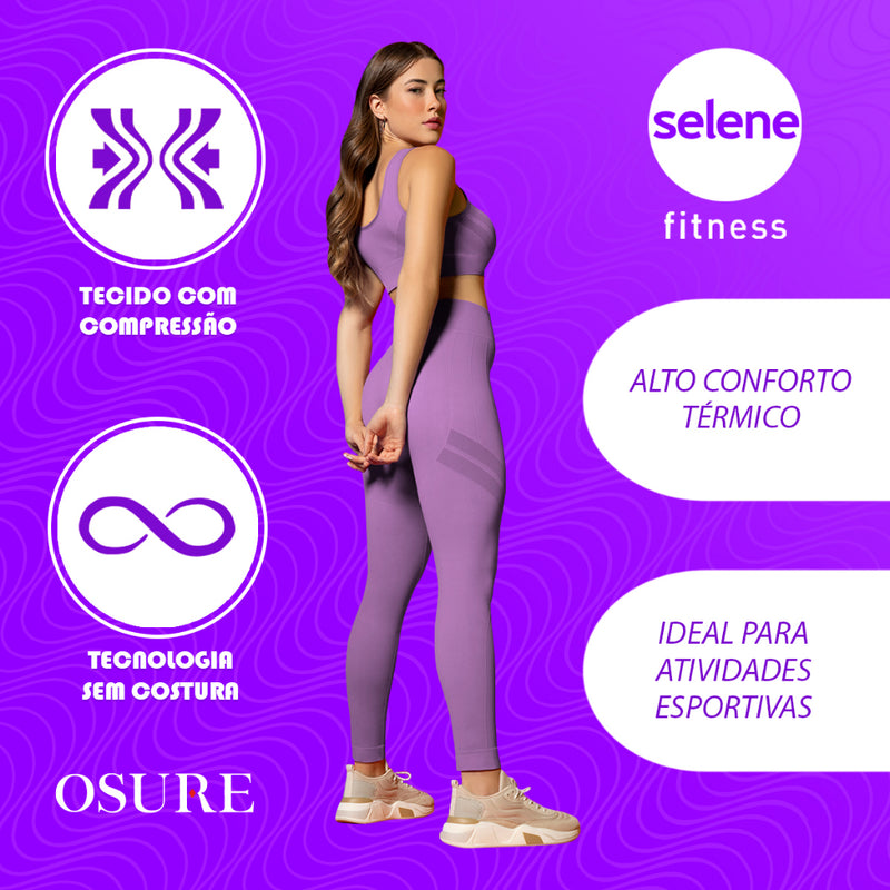 Calça Legging Selene Sem Costura Academia