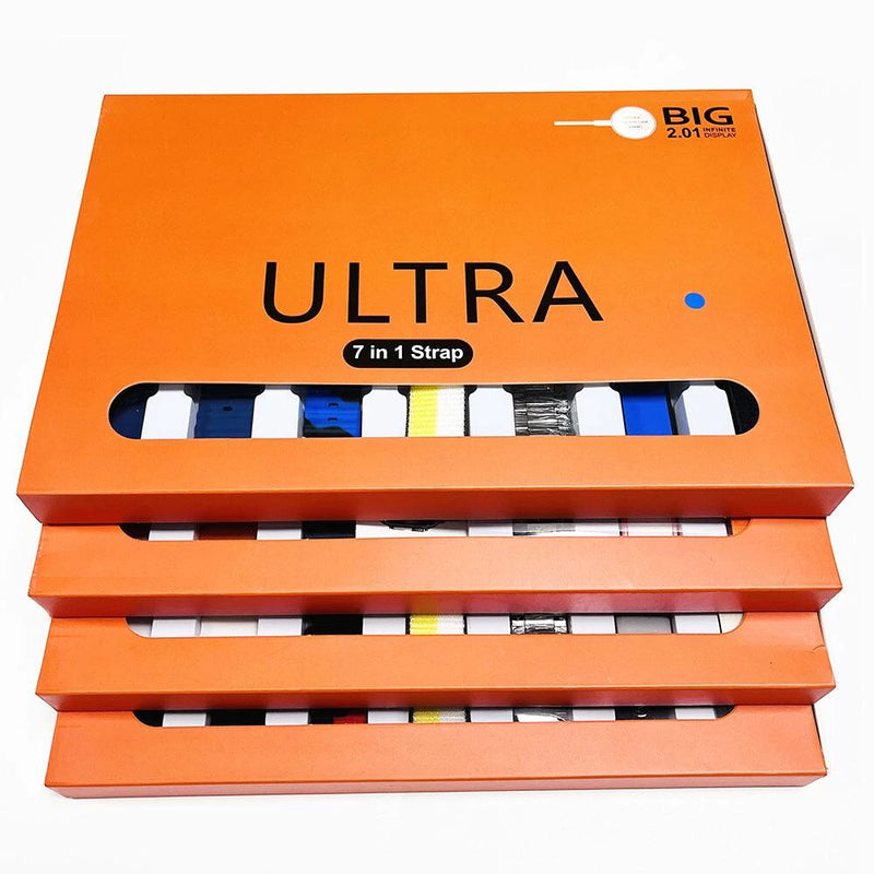 SmartWatch Ultra Serie 8 com 7 Pulseiras Avulsas