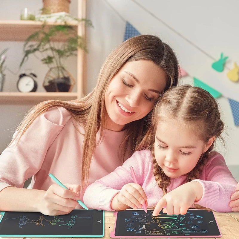 Lousa Mágica Tablet Infantil 12 Pol Digital Educativo Para Criança De Escrever E Desenhar Su