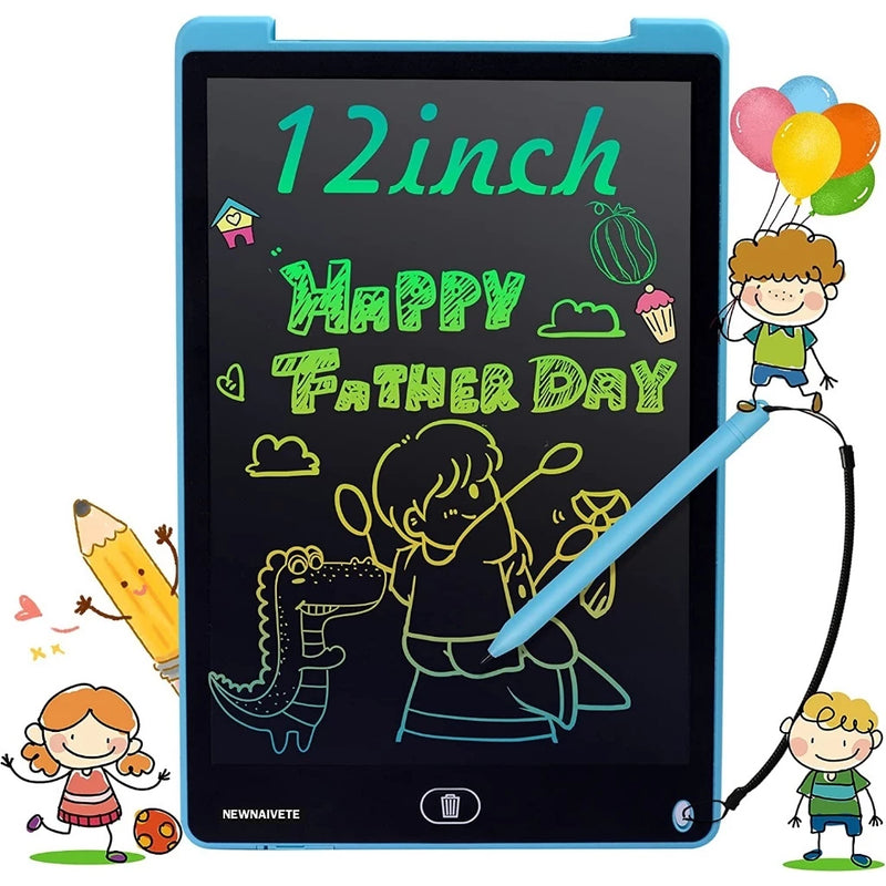 Lousa Mágica Tablet Infantil 12 Pol Digital Educativo Para Criança De Escrever E Desenhar Su