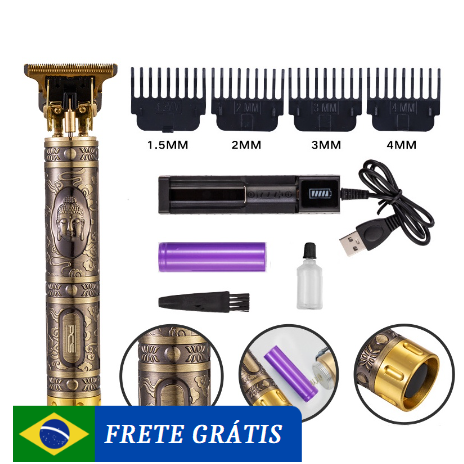 Máquina para Cortar e Aparar Barba e Cabelo - BarberMax™